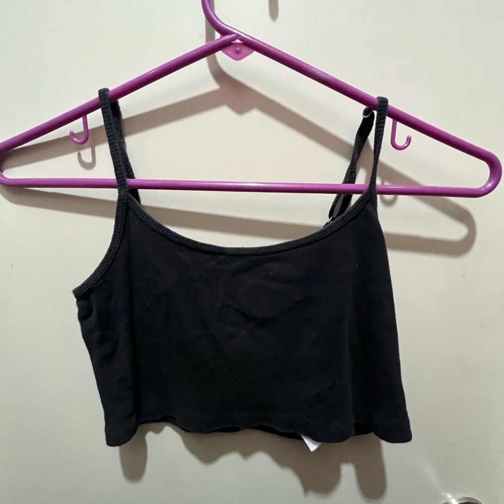 Hollister black crop cami